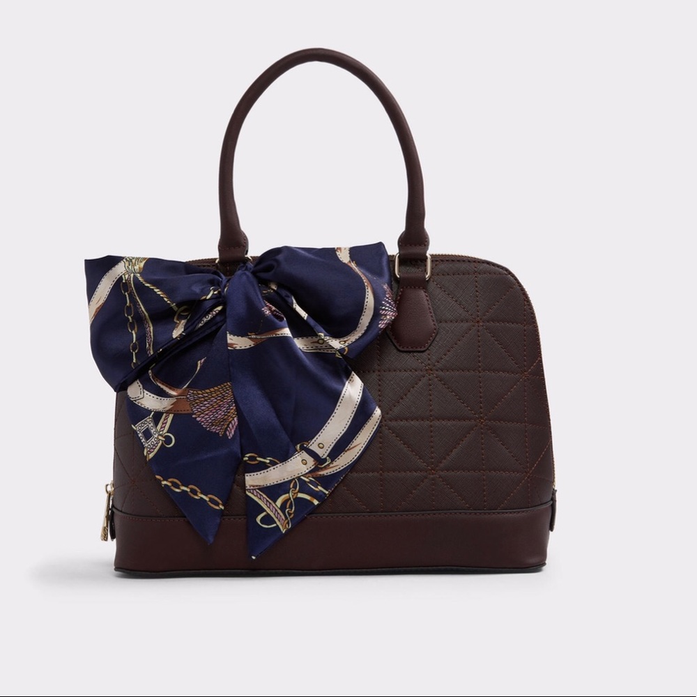 Aldo Purse NWT Maroon Satchel W/ Scarf